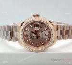 Rose Gold Rolex Presidential Replica Watch 28mm Women